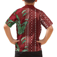 Women's Day Samoa Malu Tattoo Inspired Mix Teuila Hawaiian Shirt Scarlet LT7 - Polynesian Pride