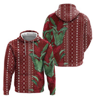 Women's Day Samoa Malu Tattoo Inspired Mix Teuila Hoodie Scarlet