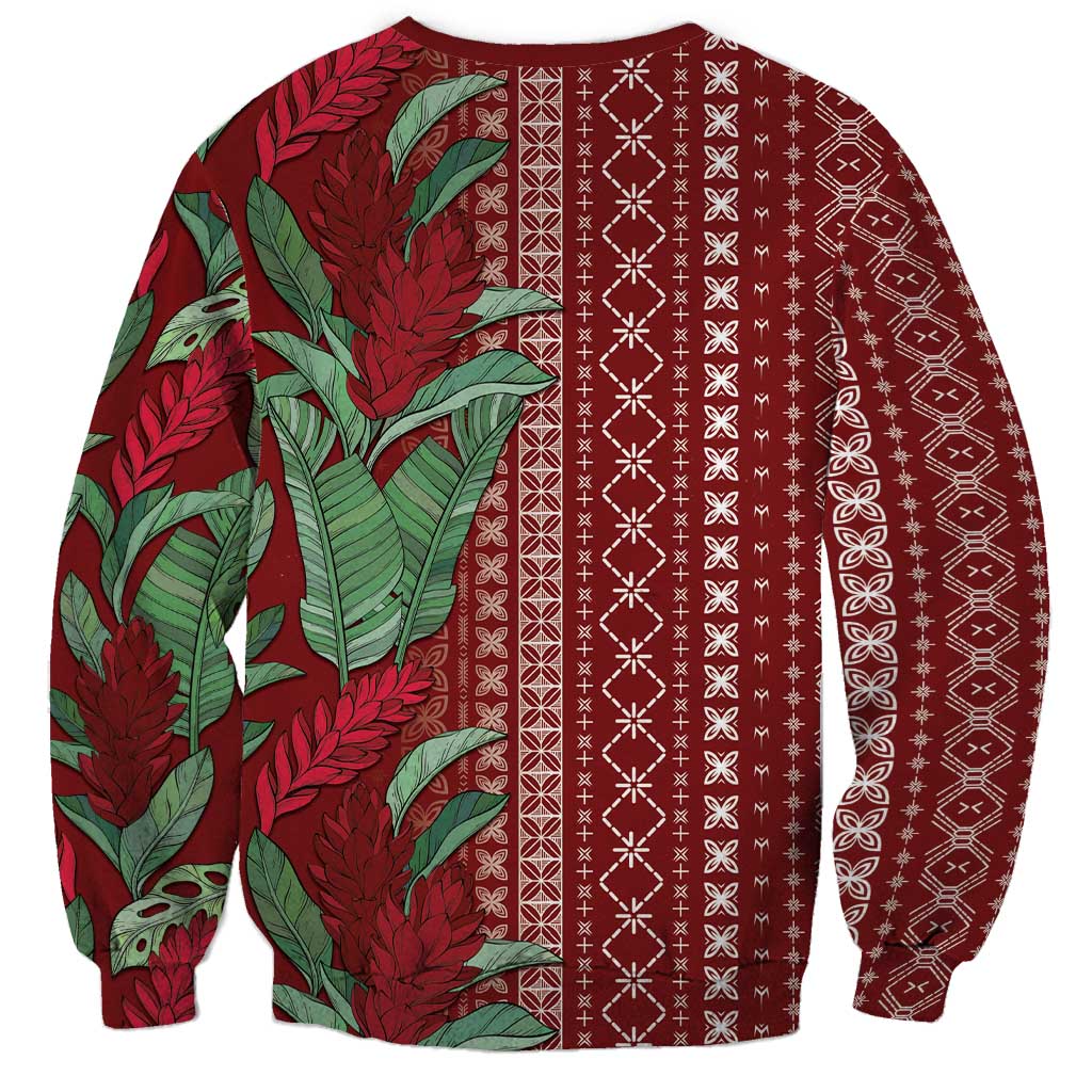 Women's Day Samoa Malu Tattoo Inspired Mix Teuila Sweatshirt Scarlet