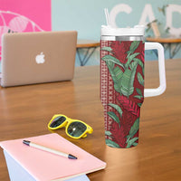 Women's Day Samoa Malu Tattoo Inspired Mix Teuila Tumbler With Handle Scarlet