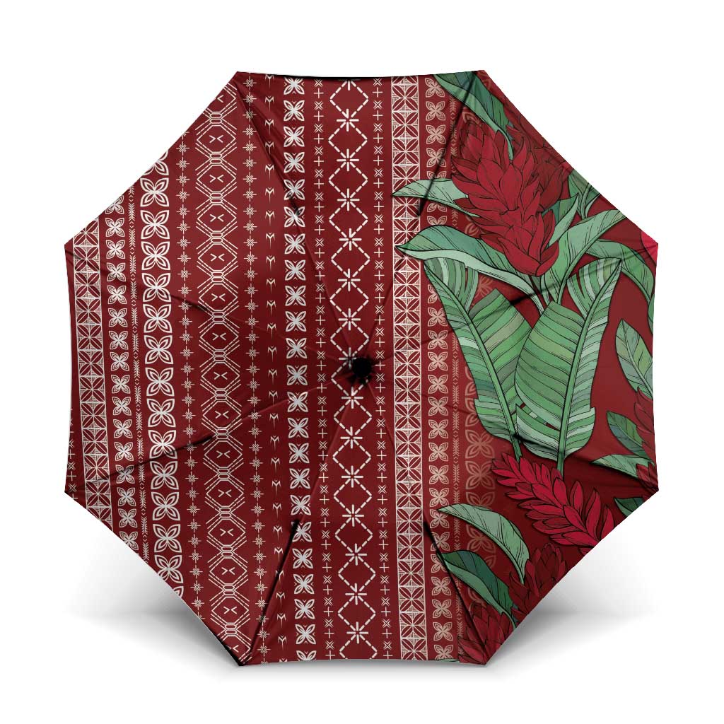 Women's Day Samoa Malu Tattoo Inspired Mix Teuila Umbrella Scarlet