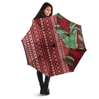 Women's Day Samoa Malu Tattoo Inspired Mix Teuila Umbrella Scarlet