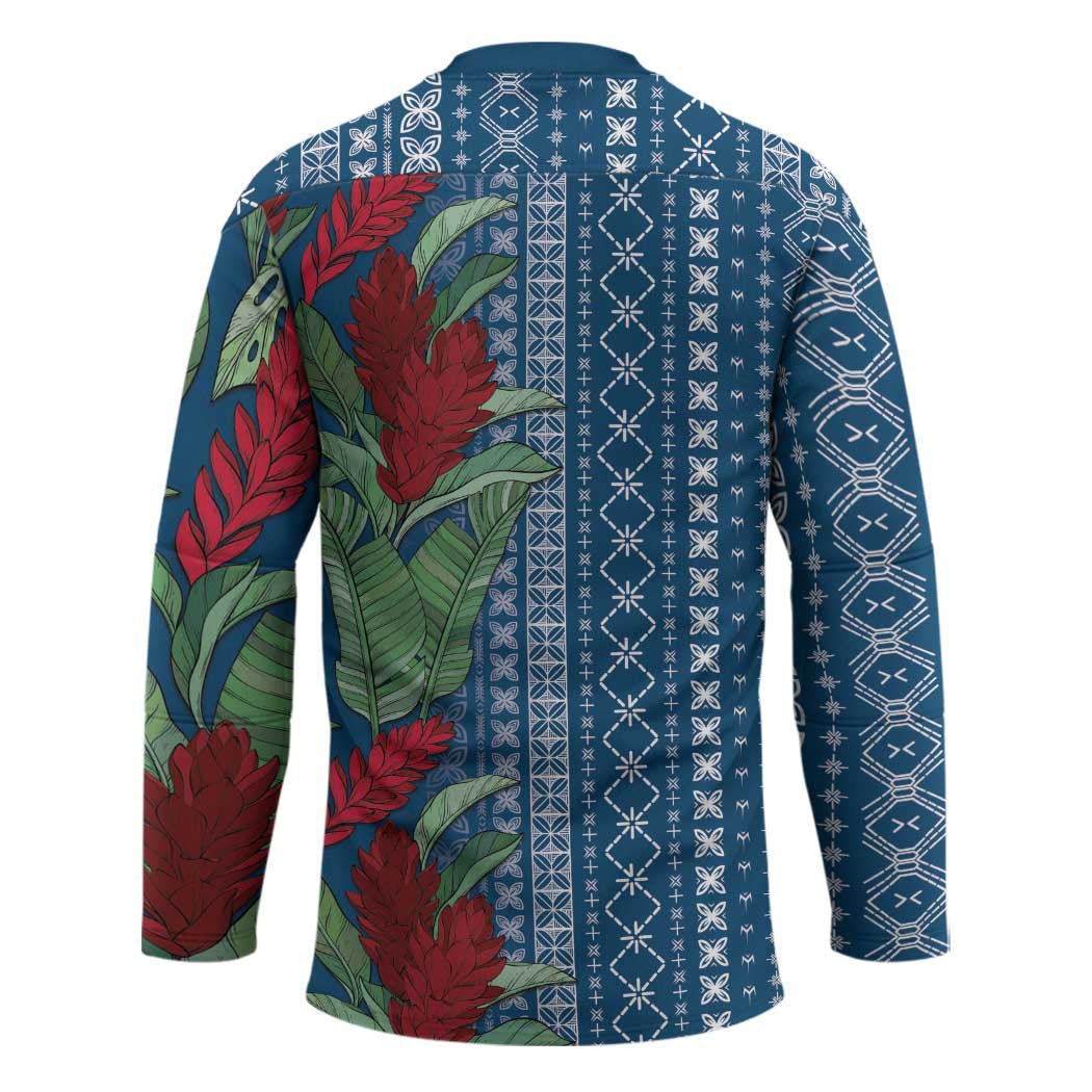 Women's Day Samoa Malu Tattoo Inspired Mix Teuila Hockey Jersey Royal Blue