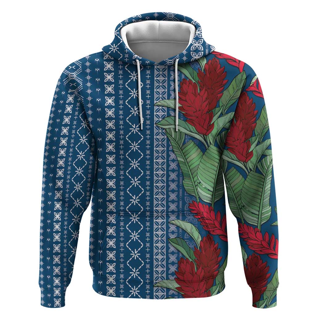 Women's Day Samoa Malu Tattoo Inspired Mix Teuila Hoodie Royal Blue