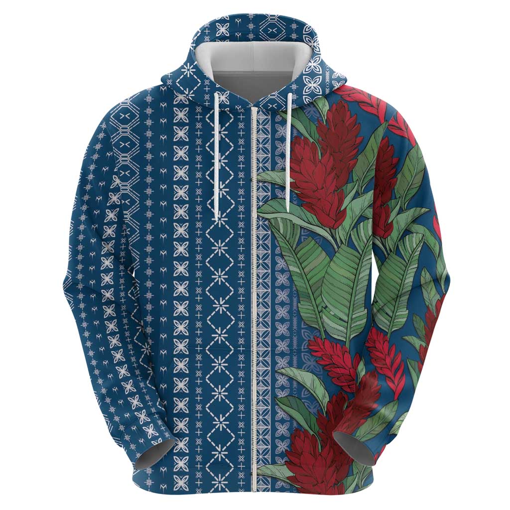 Women's Day Samoa Malu Tattoo Inspired Mix Teuila Hoodie Royal Blue