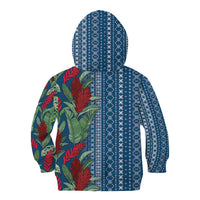 Women's Day Samoa Malu Tattoo Inspired Mix Teuila Kid Hoodie Royal Blue