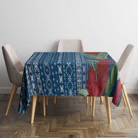 Women's Day Samoa Malu Tattoo Inspired Mix Teuila Tablecloth Royal Blue