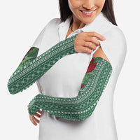 Women's Day Samoa Malu Tattoo Inspired Mix Teuila Arm Sleeves Sage Green