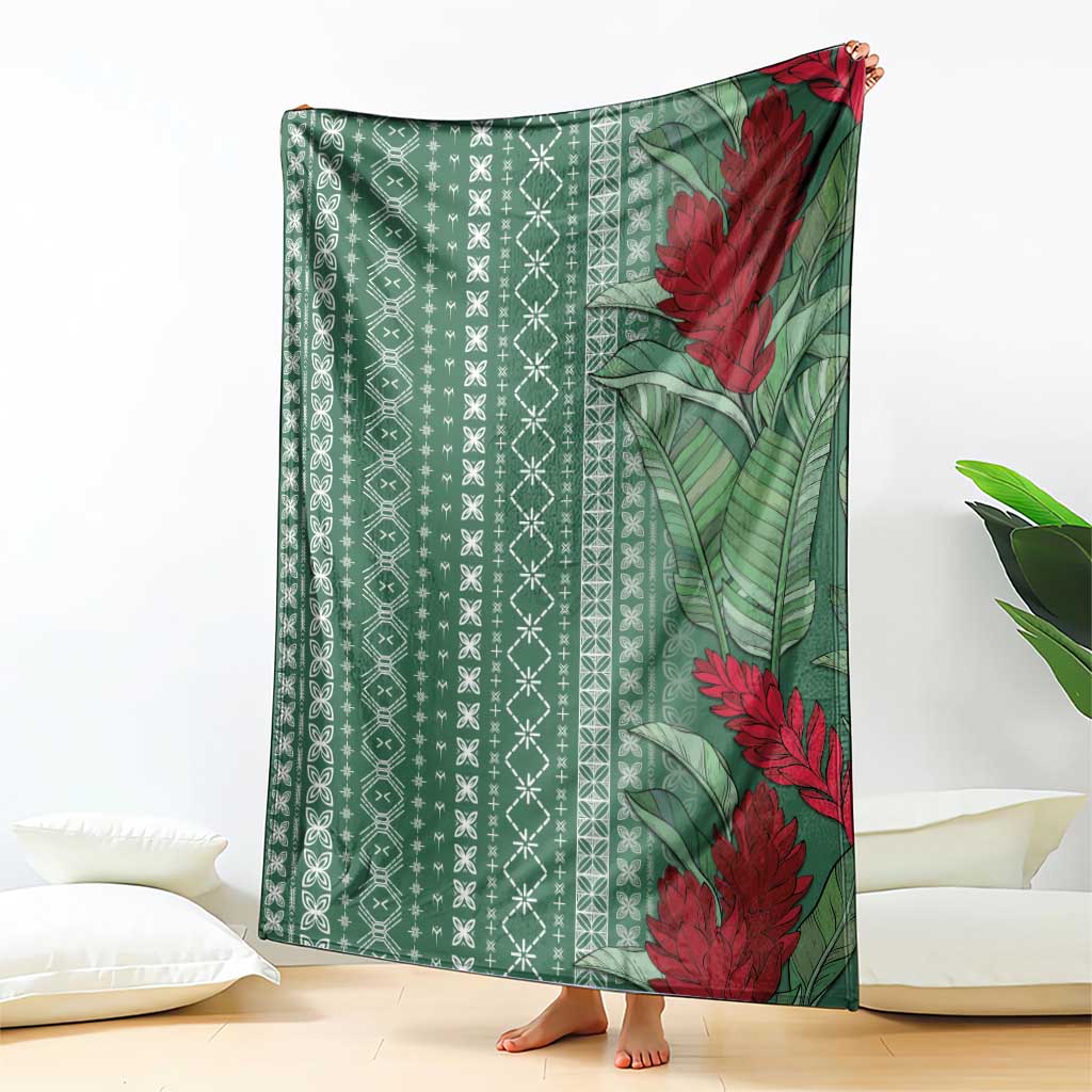 Women's Day Samoa Malu Tattoo Inspired Mix Teuila Blanket Sage Green