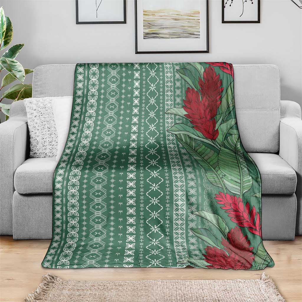 Women's Day Samoa Malu Tattoo Inspired Mix Teuila Blanket Sage Green