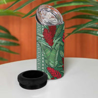 Women's Day Samoa Malu Tattoo Inspired Mix Teuila 4 in 1 Can Cooler Tumbler Sage Green