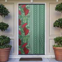Women's Day Samoa Malu Tattoo Inspired Mix Teuila Door Cover Sage Green