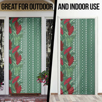 Women's Day Samoa Malu Tattoo Inspired Mix Teuila Door Cover Sage Green