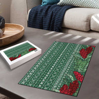 Women's Day Samoa Malu Tattoo Inspired Mix Teuila Puzzle Sage Green