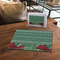 Women's Day Samoa Malu Tattoo Inspired Mix Teuila Puzzle Sage Green