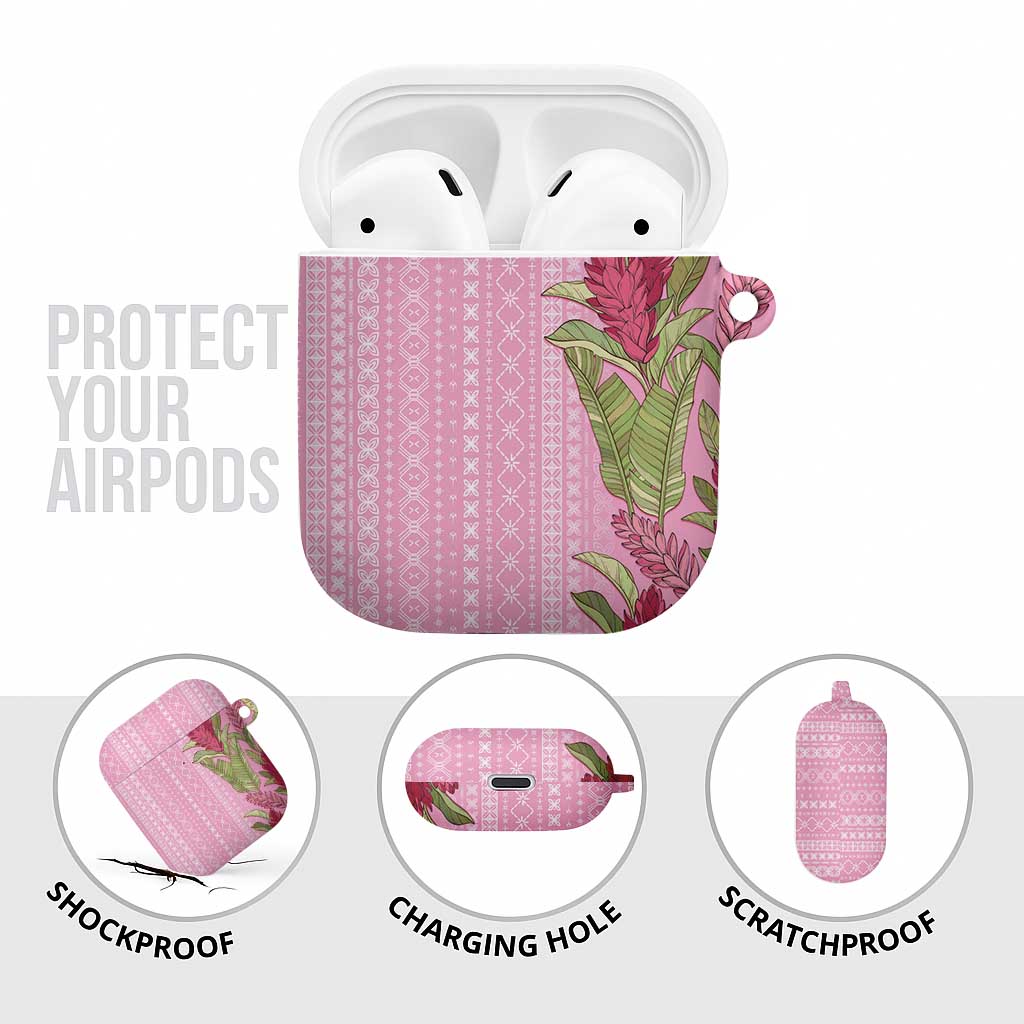 Women's Day Samoa Malu Tattoo Inspired Mix Teuila AirPods Case Rose Pink