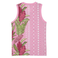 Women's Day Samoa Malu Tattoo Inspired Mix Teuila Basketball Jersey Rose Pink