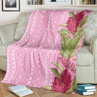 Women's Day Samoa Malu Tattoo Inspired Mix Teuila Blanket Rose Pink