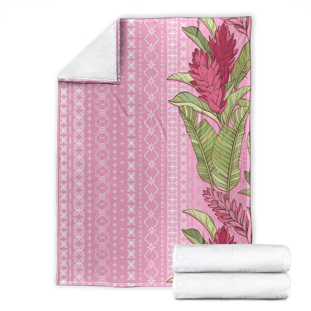 Women's Day Samoa Malu Tattoo Inspired Mix Teuila Blanket Rose Pink