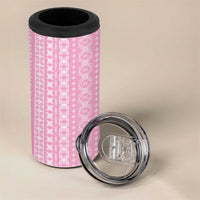 Women's Day Samoa Malu Tattoo Inspired Mix Teuila 4 in 1 Can Cooler Tumbler Rose Pink