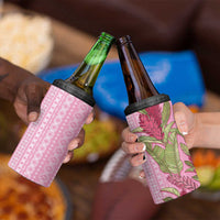 Women's Day Samoa Malu Tattoo Inspired Mix Teuila 4 in 1 Can Cooler Tumbler Rose Pink