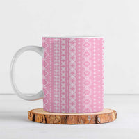 Women's Day Samoa Malu Tattoo Inspired Mix Teuila Ceramic Mug Rose Pink