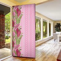 Women's Day Samoa Malu Tattoo Inspired Mix Teuila Door Cover Rose Pink