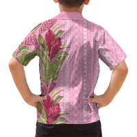 Women's Day Samoa Malu Tattoo Inspired Mix Teuila Family Matching Off Shoulder Maxi Dress and Hawaiian Shirt Rose Pink