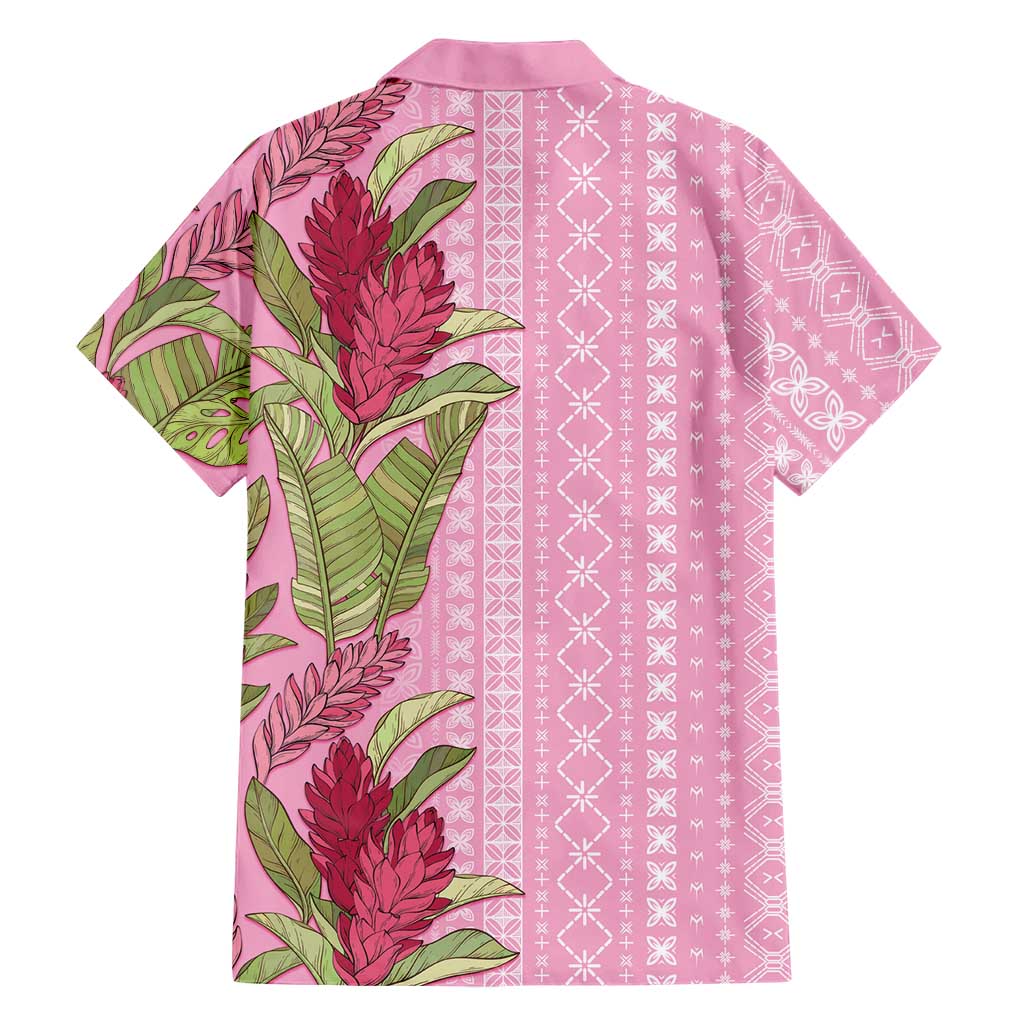 Women's Day Samoa Malu Tattoo Inspired Mix Teuila Family Matching Off Shoulder Maxi Dress and Hawaiian Shirt Rose Pink