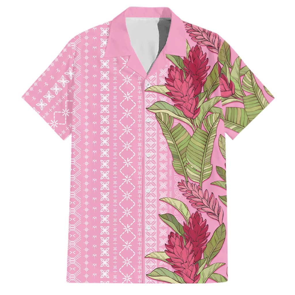 Women's Day Samoa Malu Tattoo Inspired Mix Teuila Family Matching Summer Maxi Dress and Hawaiian Shirt Rose Pink