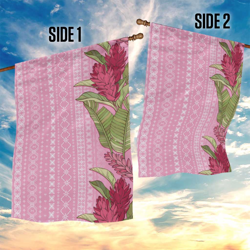 Women's Day Samoa Malu Tattoo Inspired Mix Teuila Garden Flag Rose Pink