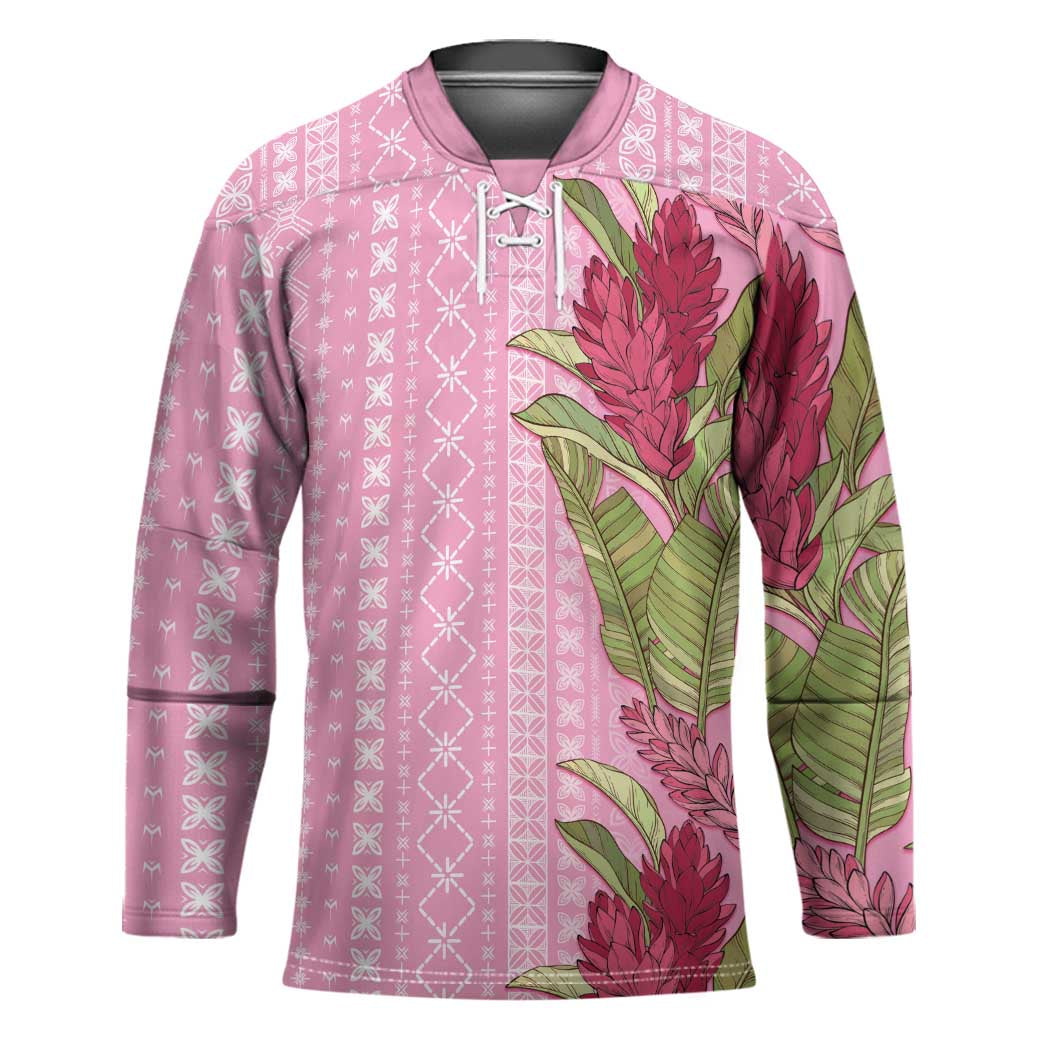 Women's Day Samoa Malu Tattoo Inspired Mix Teuila Hockey Jersey Rose Pink