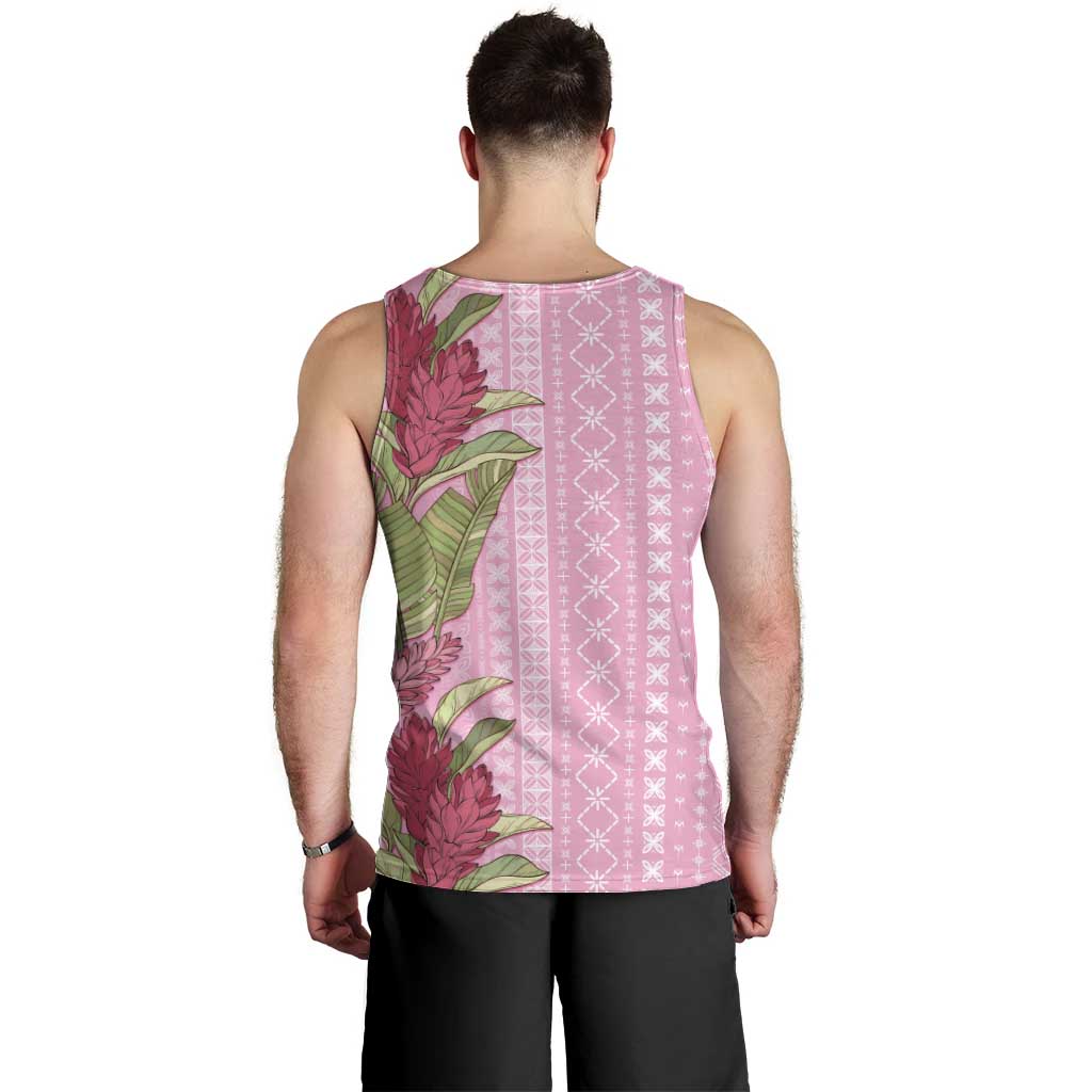 Women's Day Samoa Malu Tattoo Inspired Mix Teuila Men Tank Top Rose Pink