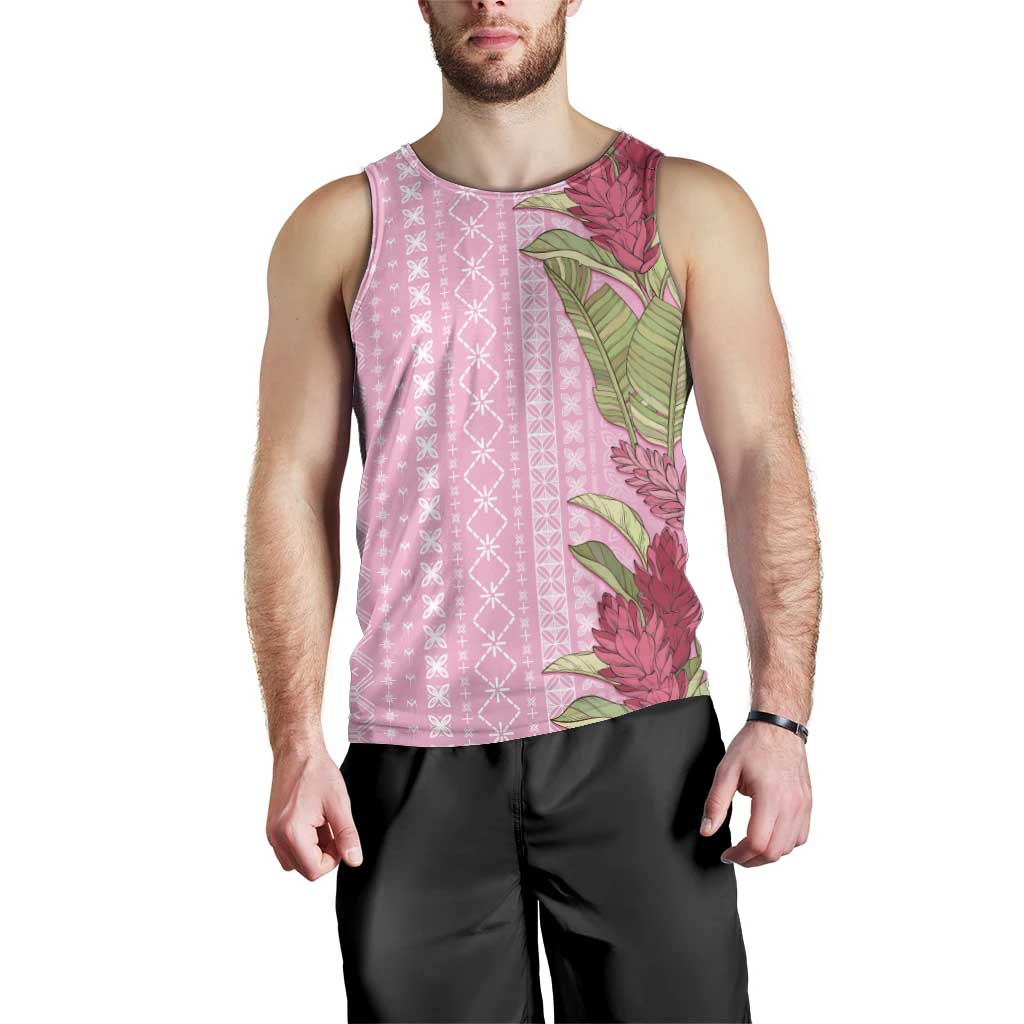 Women's Day Samoa Malu Tattoo Inspired Mix Teuila Men Tank Top Rose Pink
