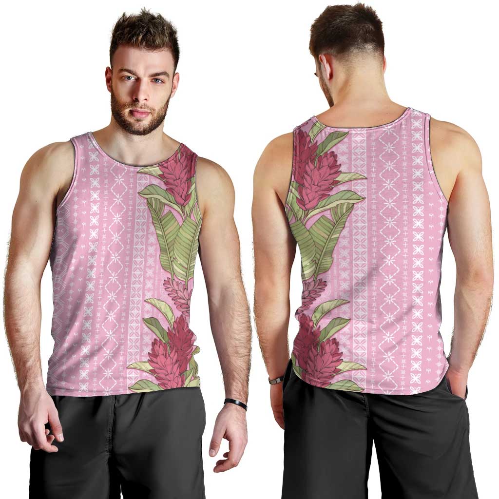 Women's Day Samoa Malu Tattoo Inspired Mix Teuila Men Tank Top Rose Pink