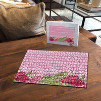 Women's Day Samoa Malu Tattoo Inspired Mix Teuila Puzzle Rose Pink