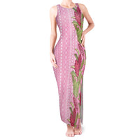 Women's Day Samoa Malu Tattoo Inspired Mix Teuila Tank Maxi Dress Rose Pink