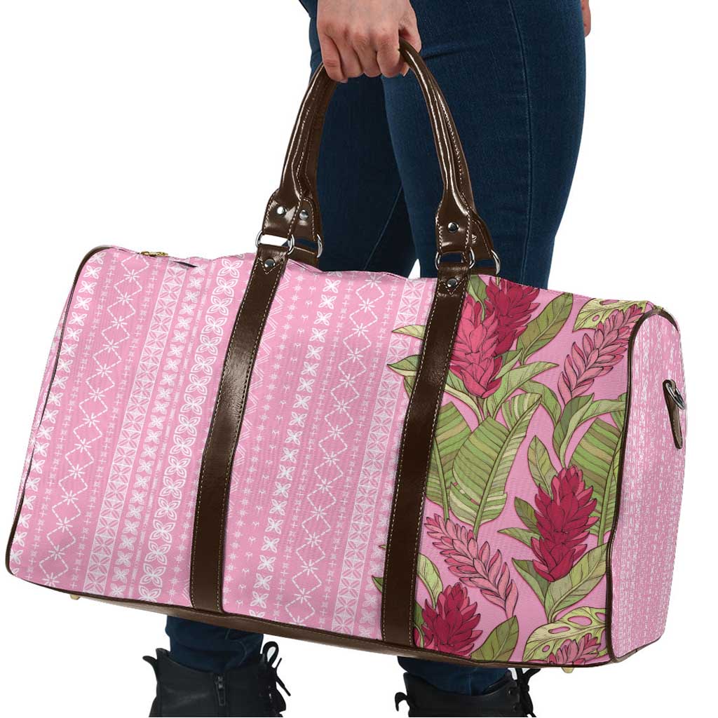 Women's Day Samoa Malu Tattoo Inspired Mix Teuila Travel Bag Rose Pink