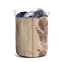 Women's Day Samoa Malu Tattoo Inspired Mix Teuila Laundry Basket Vintage Tapa LT7 - Polynesian Pride