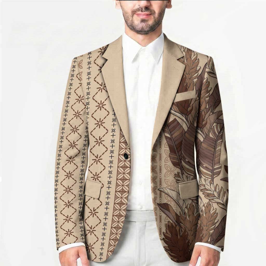 Women's Day Samoa Malu Tattoo Inspired Mix Teuila Blazer Vintage Tapa