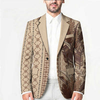 Women's Day Samoa Malu Tattoo Inspired Mix Teuila Blazer Vintage Tapa