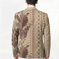 Women's Day Samoa Malu Tattoo Inspired Mix Teuila Blazer Vintage Tapa
