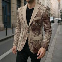 Women's Day Samoa Malu Tattoo Inspired Mix Teuila Blazer Vintage Tapa