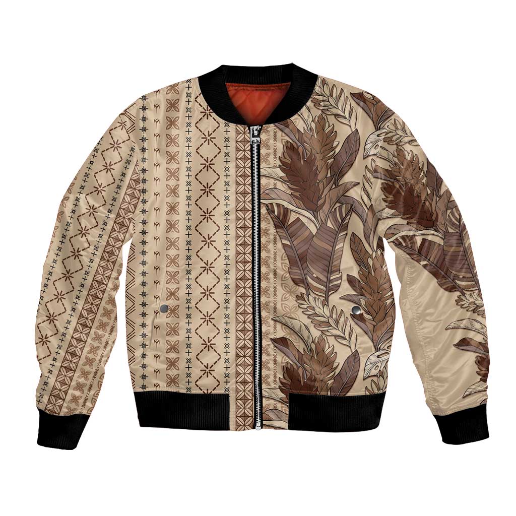 Women's Day Samoa Malu Tattoo Inspired Mix Teuila Bomber Jacket Vintage Tapa