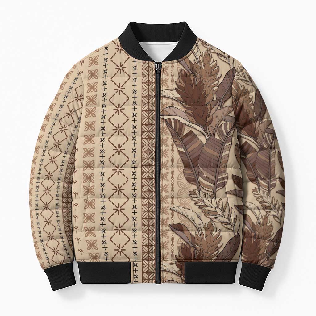 Women's Day Samoa Malu Tattoo Inspired Mix Teuila Bomber Puffer Jacket Vintage Tapa