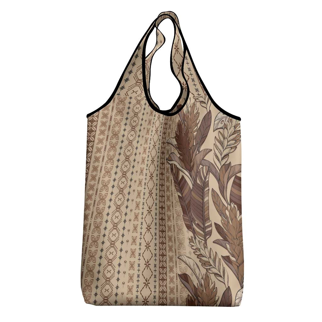 Women's Day Samoa Malu Tattoo Inspired Mix Teuila Grocery Bag Vintage Tapa LT7 - Polynesian Pride