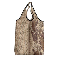 Women's Day Samoa Malu Tattoo Inspired Mix Teuila Grocery Bag Vintage Tapa LT7 - Polynesian Pride