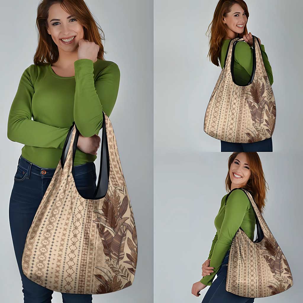 Women's Day Samoa Malu Tattoo Inspired Mix Teuila Grocery Bag Vintage Tapa LT7 - Polynesian Pride