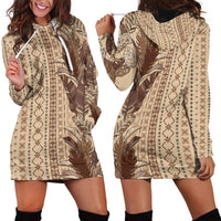 Women's Day Samoa Malu Tattoo Inspired Mix Teuila Hoodie Dress Vintage Tapa LT7 - Polynesian Pride