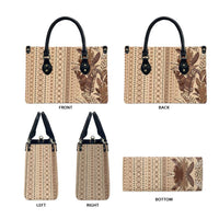 Women's Day Samoa Malu Tattoo Inspired Mix Teuila Leather Bag Vintage Tapa